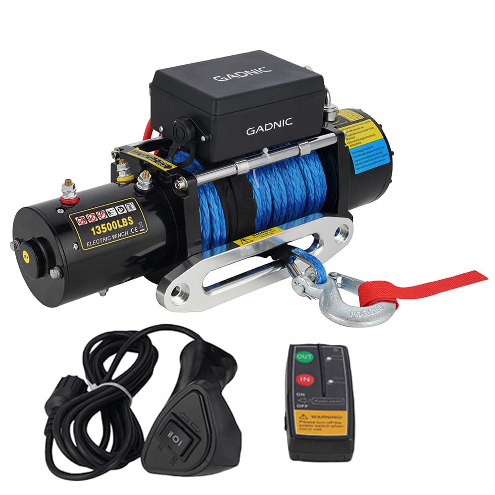 Malacate Eléctrico Gadnic 13500 LB 6136 Kg Control Remoto Motor 5000W