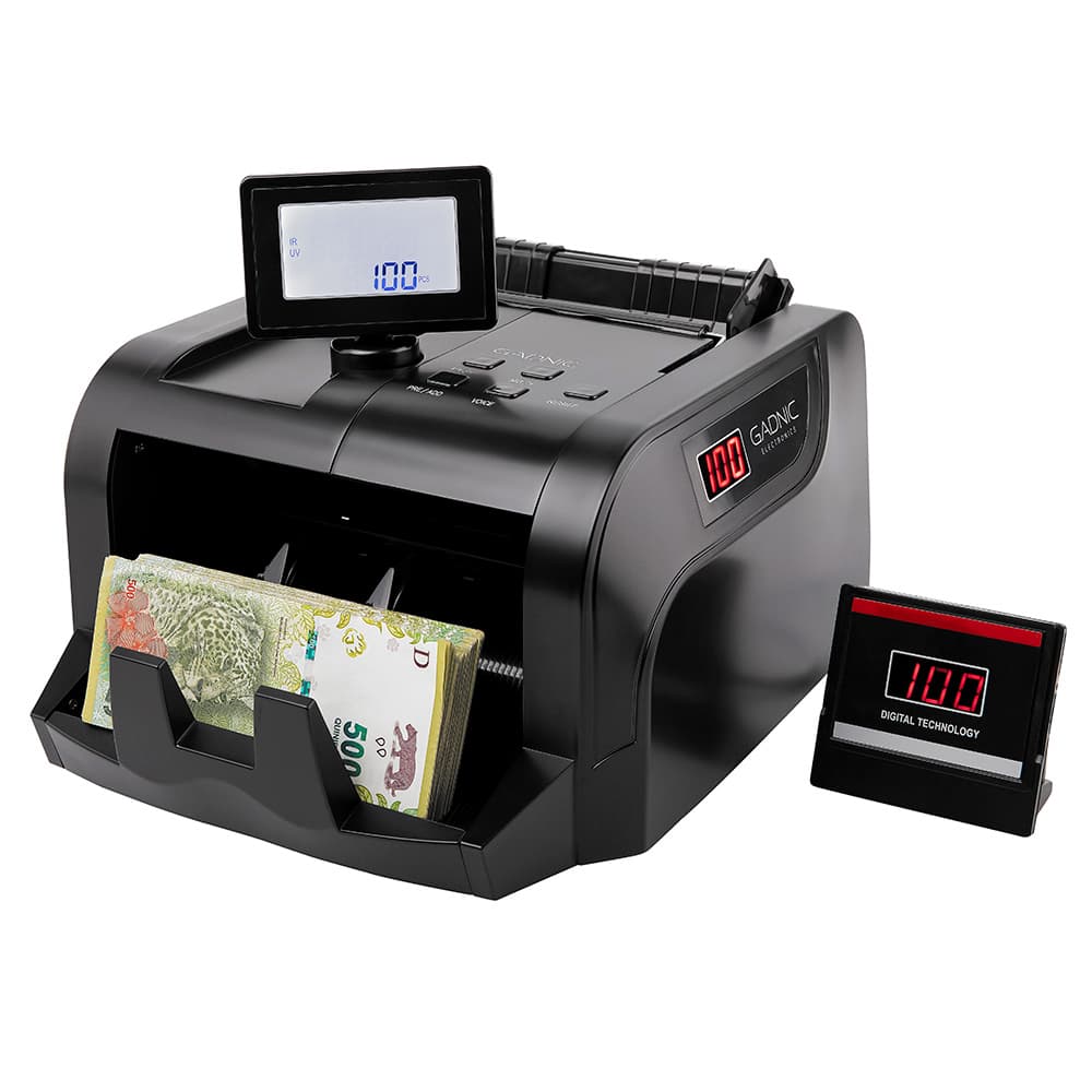 Contadora De Billetes Gadnic Portable Homologada Doble Visor Detecta Falsos Dolares Euros Pesos