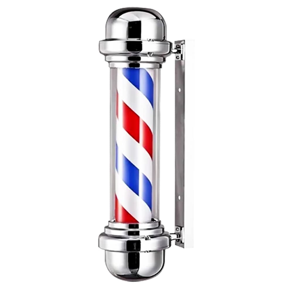 Farol Barbería Gadnic Cilindro Giratorio Con Luz 22W 220V Uso Interior Y Exterior