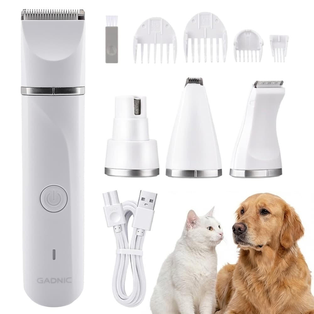 Máquina Cortadora de Pelo Gadnic Inalámbrica Recargable Aseo Para Mascotas Con Accesorios 
