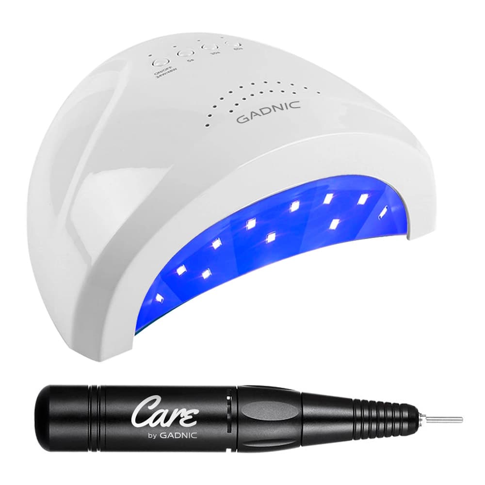 Kit Para Uñas Gadnic Torno T105  Cabina UV LED 22W Profesional