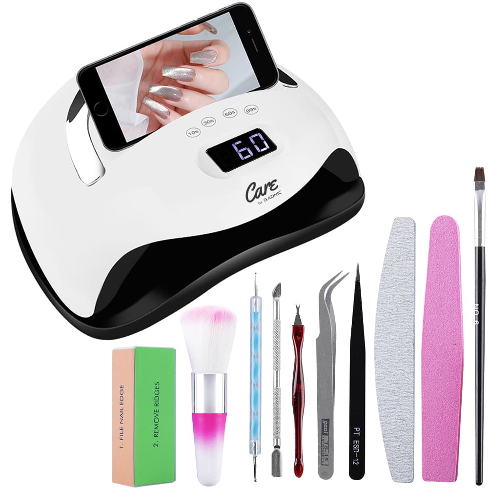 Cabina Uñas LED UV Gadnic Lampara Secador de Uñas Acrílicas Con Ranura  Mango Flexible