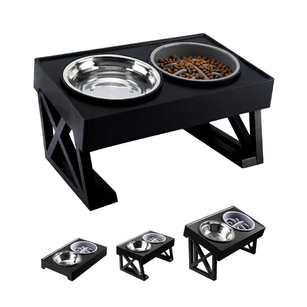Cuenco Elevado Mueble para Mascotas Gadnic Platitos de Agua y Comida