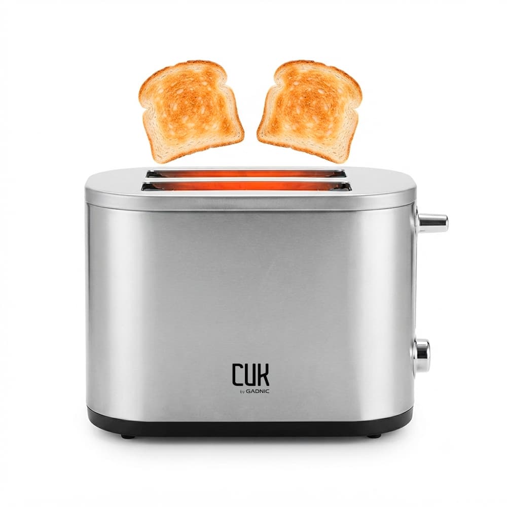 Tostadora Eléctrica Cuk By Gadnic 800W Acero Inoxidable Bandeja Migas