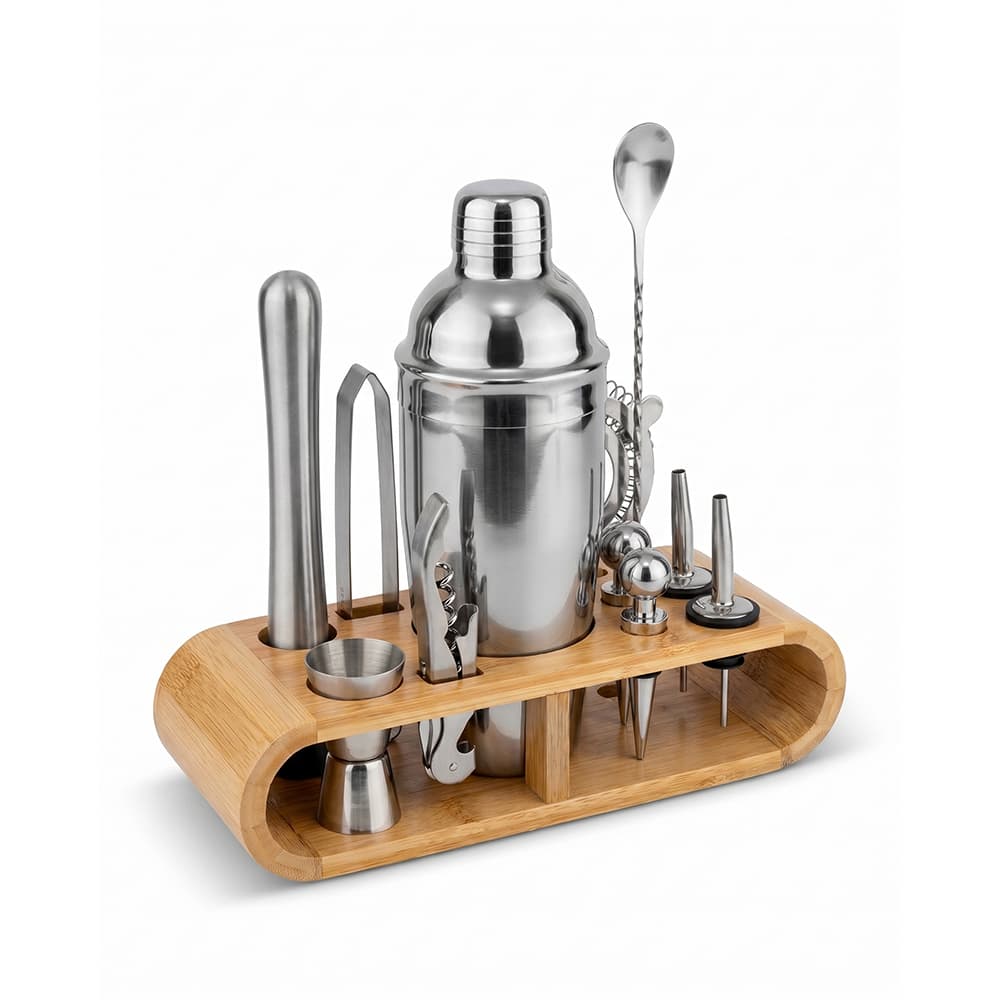 Cocktail Set Gadnic Kit Bartender Profesional Coctelera Acero Inoxidable 12 Piezas