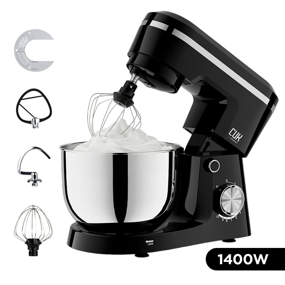 Batidora Planetaria Cuk By Gadnic 4 Lts 1400W Control De Velocidad 4 Accesorios