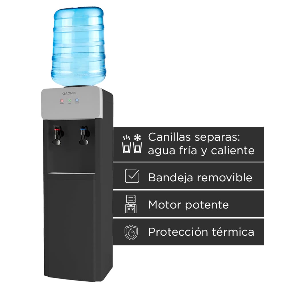 Dispenser de Agua Gadnic Aquara Classic01 Doble Canilla Fría y Caliente 590W 220 V 85-95°C