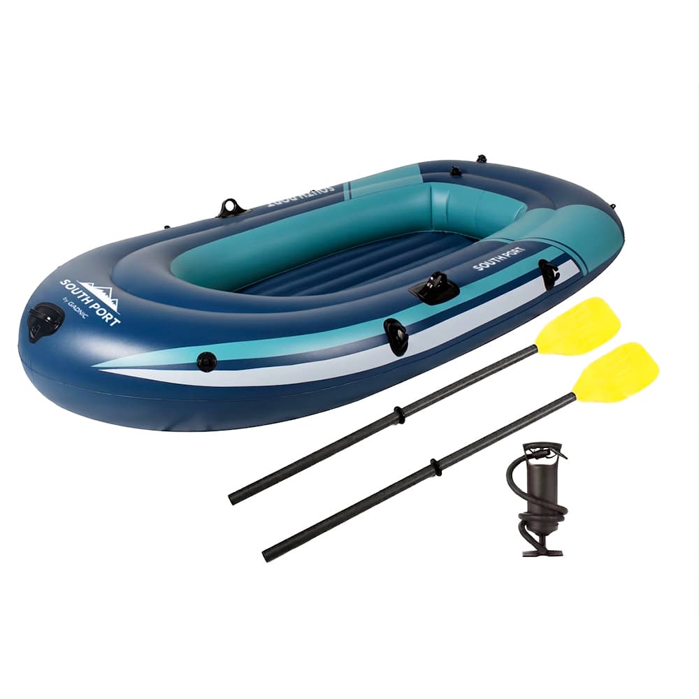 Bote Inflable South Port By Gadnic PVC Con Remos + Inflador Manual Para 2 Personas