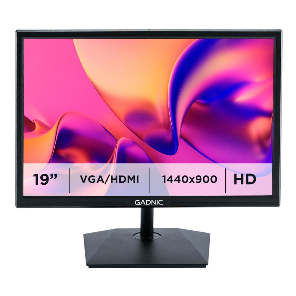 Monitor Led Gadnic 19" Full Hd 75hz Hdmi Vga